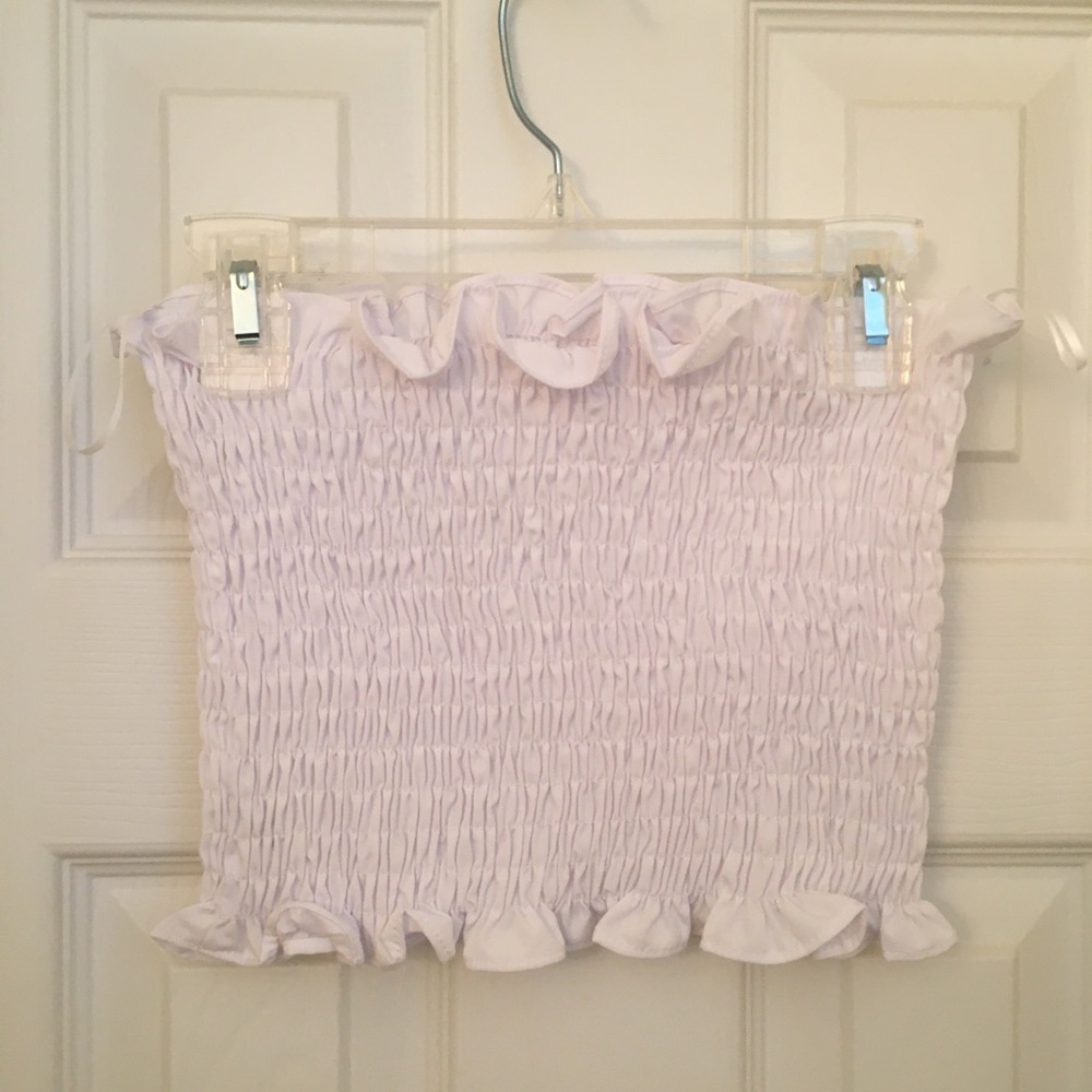 white crop top